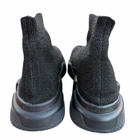 Balenciaga Speed Sneaker “Glitter Black” – Women’s Size 38 (US 8) - Picture 9 of 12
